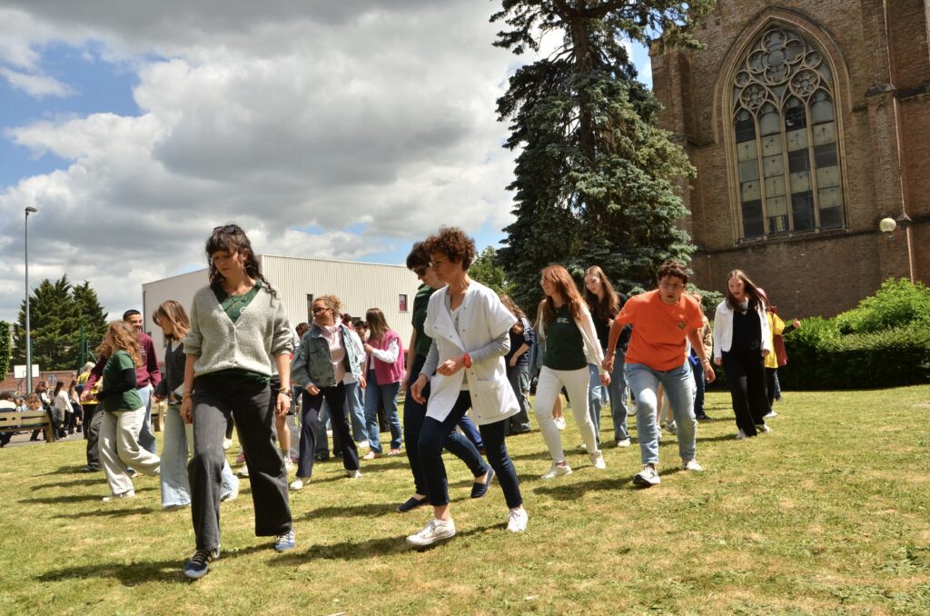 Photographie de la célébration de Sainte Madeleine Sophie Barat au lycée Sacré Cœur