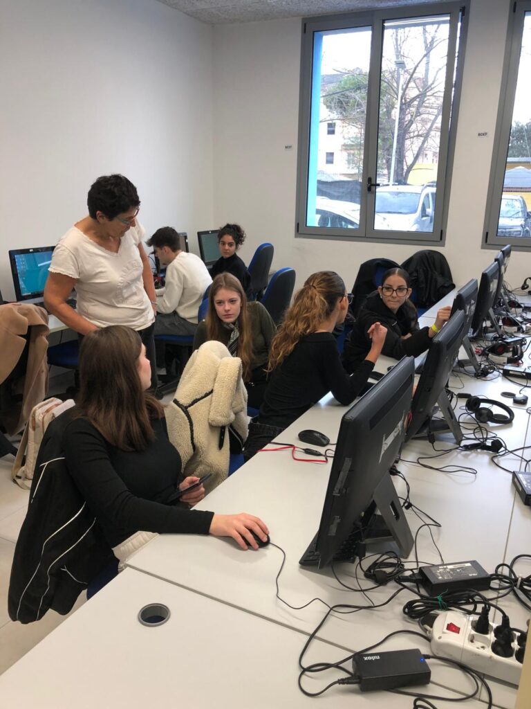 Élève du lycée Sacré Cœur en mobilité en Italie dans le cadre du projet Tú puedes