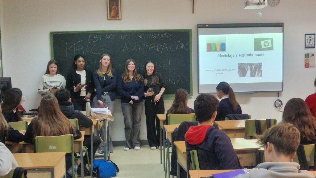 Élèves du lycée Sacré Cœur en mobilité à Madrid en janvier 2025