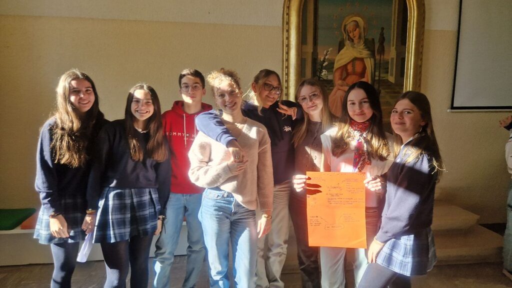 Élèves du lycée Sacré Cœur en mobilité à Madrid en janvier 2025