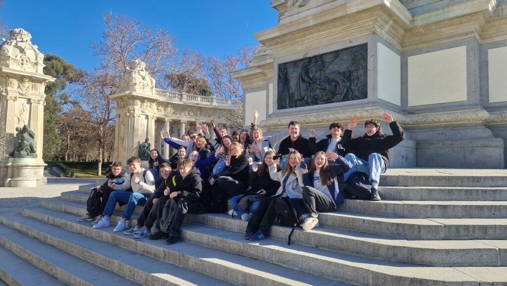 Élèves du lycée Sacré Cœur en mobilité à Madrid en janvier 2025