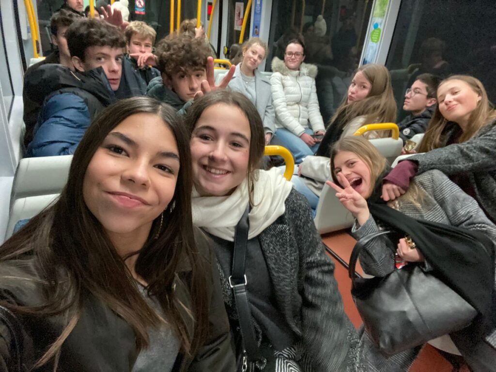 Élèves du lycée Sacré Cœur en mobilité à Madrid en janvier 2025