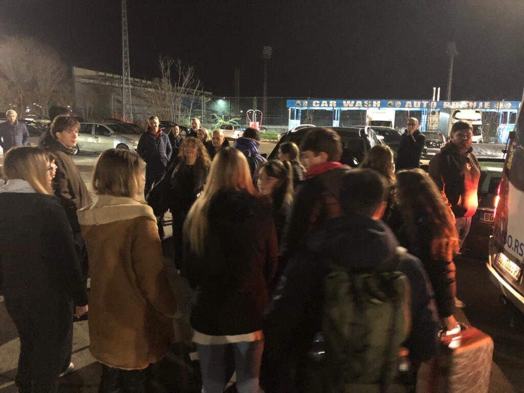 Élève du lycée Sacré Cœur en déplacement en Serbie dans le cadre du projet Tú puedes