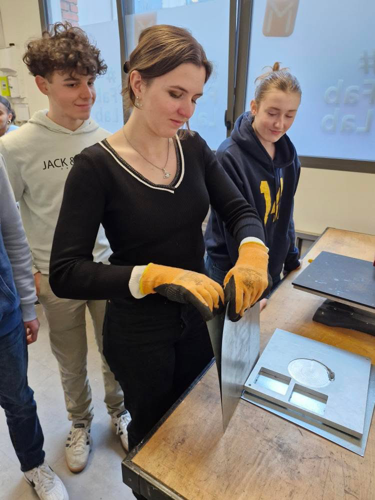 Élèves du lycée Sacré Cœur participant à un échange international dans le cadre du projet 4R's