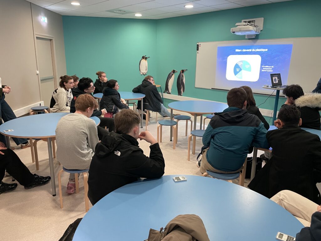 Éco-délégués du lycée Sacré Cœur en visite à Nausicaá